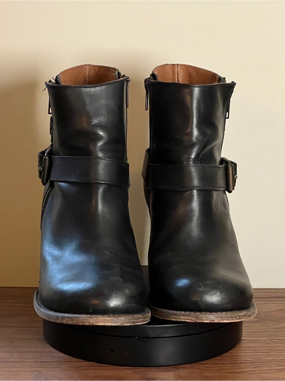 Freebird Bolo Leather Buckle Heeled Boots - US 12 - Picture 8 of 12